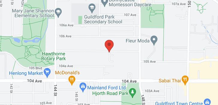 map of 8 14660 105A AVENUE